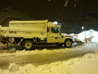 déneigement mécanique de nuit